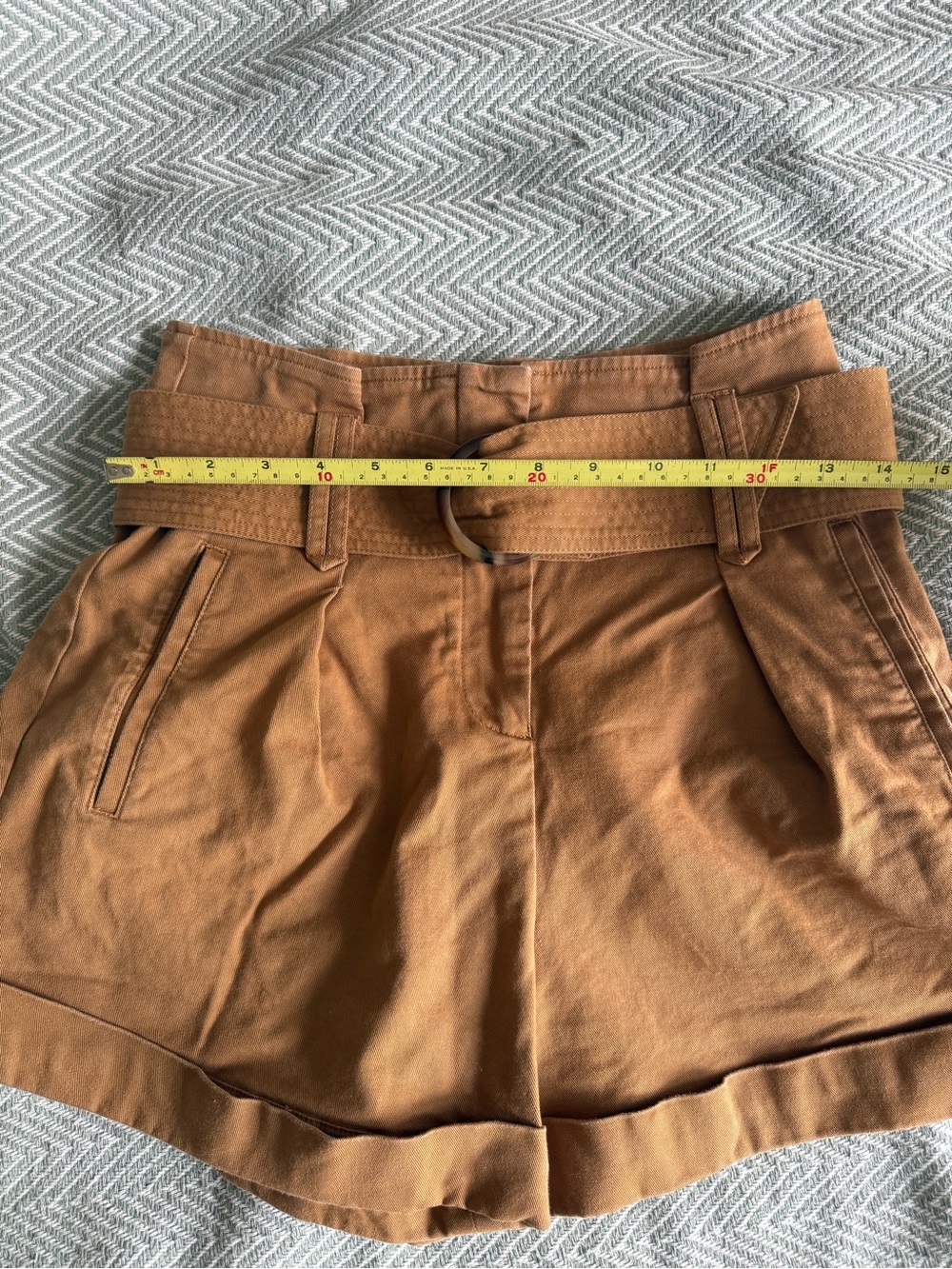 Sezane | rome shorts in caramel - Picture 6 of 7